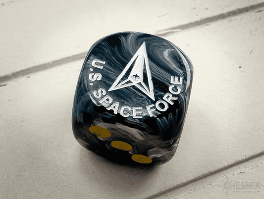 Space Force d6 (Dice colors are filled at random) | Pipped Dice 16mm - 