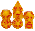Cheese Dice | Funny Yellow 7-Dice Set for DnD Cheesy Chances - 