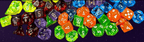 Translucent Polyhedral Lavender/gold 7-Die Set (with bonus die) - 