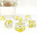 Pineapple Themed Dice | 7-Dice Resin Dice Set RPG Dice - 