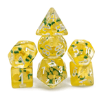Pineapple Themed Dice | 7-Dice Resin Dice Set RPG Dice - 