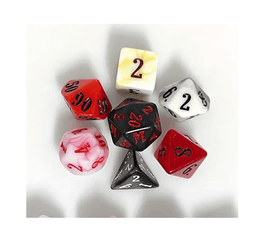 Random Blend | 7-Dice Acrylic Dice Set DND Dice Mystery - 