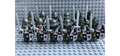 12-Piece Medieval Grey Soldier Army Set
