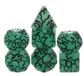 Jade Crackle Nexus: 7-Dice RPG Set - 