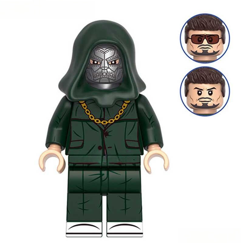 Dr Doom Robert Downey Jr SDCC first Version lego Minifigures Custom Toys 10