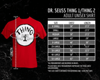 Dr Seuss Thing 1 Adult Short Sleeves Red T-Shirt