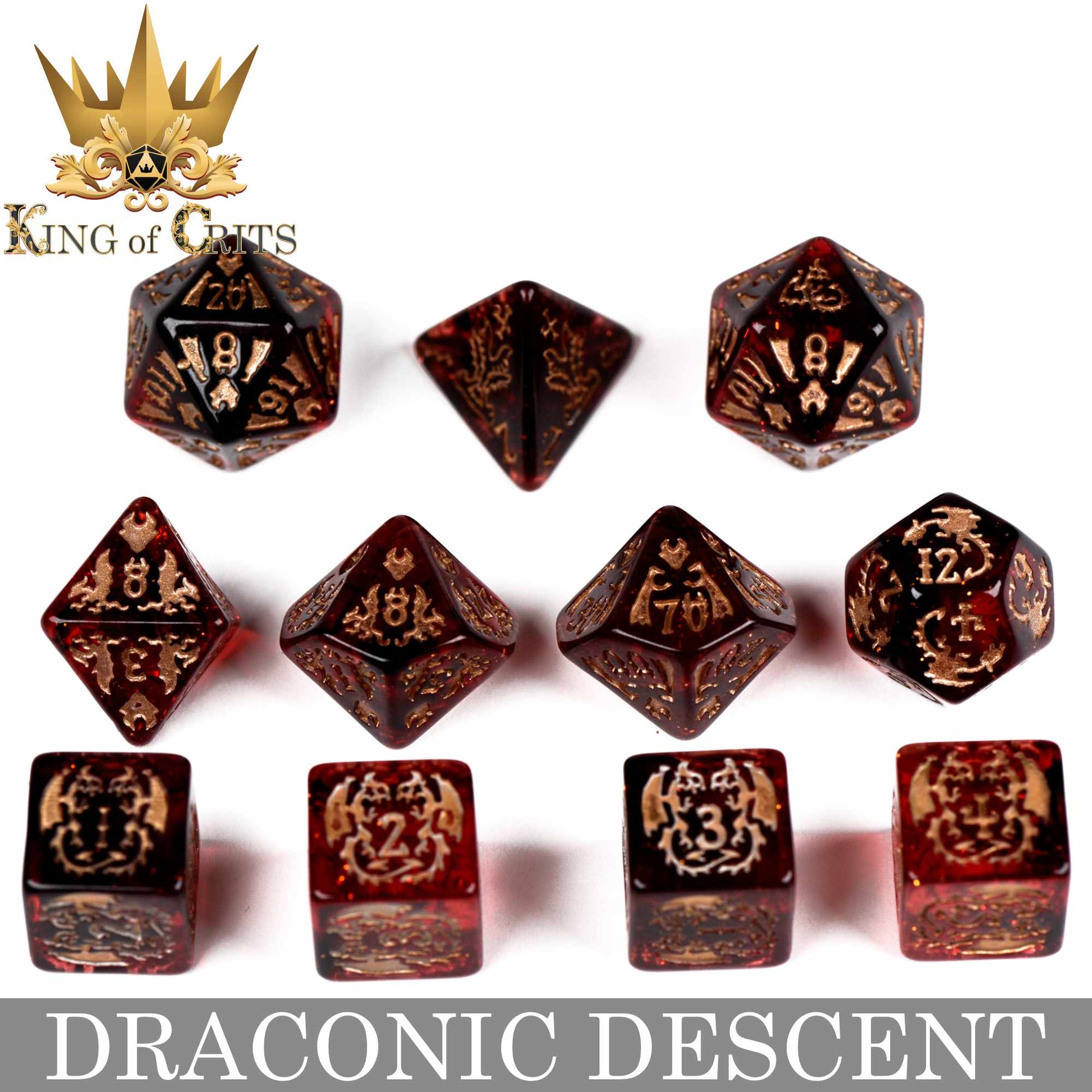 Draconic Descent 11 Dice Set