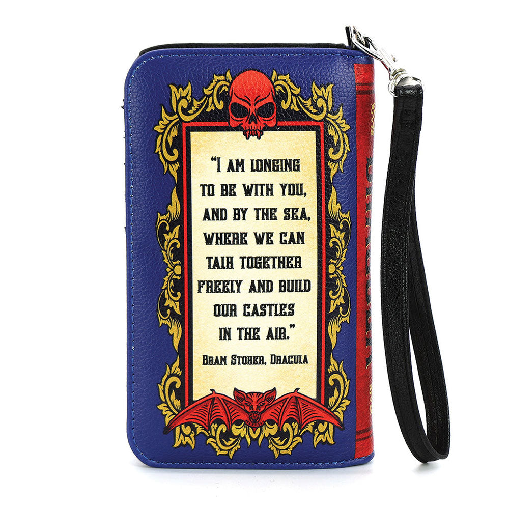 Dracula Colored Book Wallet Wristlet