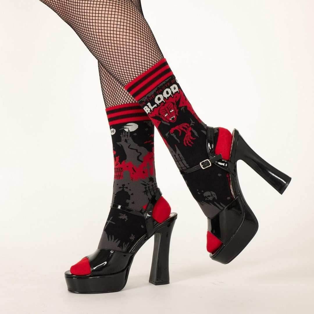 Dracula's Bloodlust Crew Socks - 