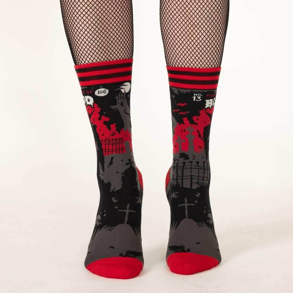 Dracula's Bloodlust Crew Socks - 