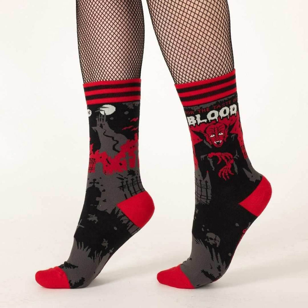 Dracula's Bloodlust Crew Socks - 