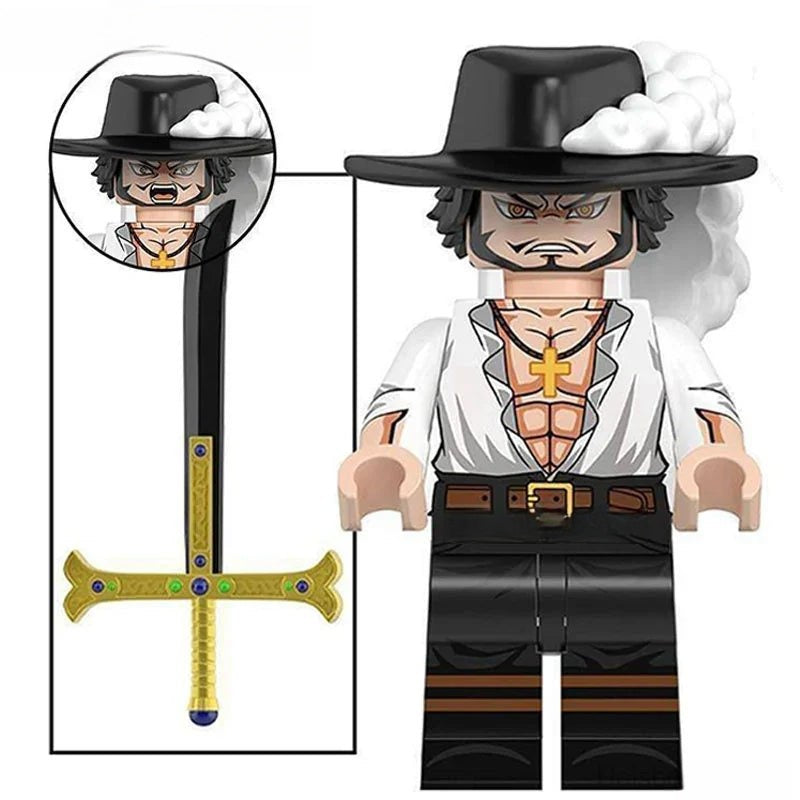 Dracule Mihawk ONE PIECE Anime Lego Minifigures custom toys 2