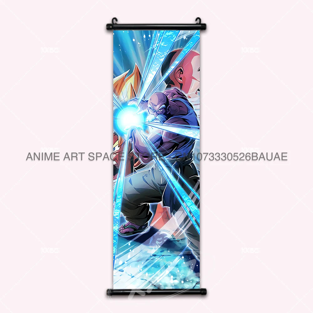 Dragon Ball DAIMA Hanging Painting Raditz Home Decoration Son Goku Wall Art Super Saiyan 4 Gogeta Scroll Picture Dabura Poster