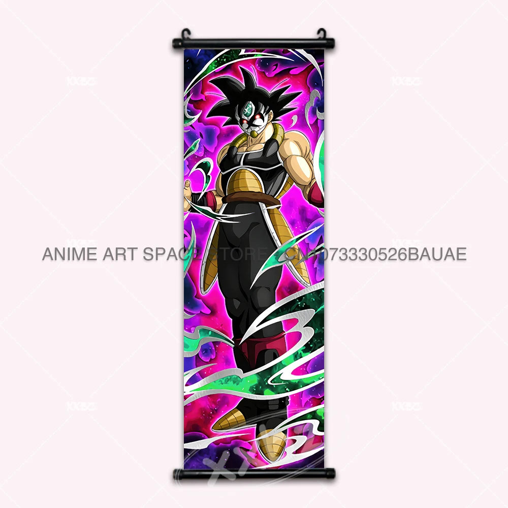 Dragon Ball DAIMA Hanging Painting Raditz Home Decoration Son Goku Wall Art Super Saiyan 4 Gogeta Scroll Picture Dabura Poster