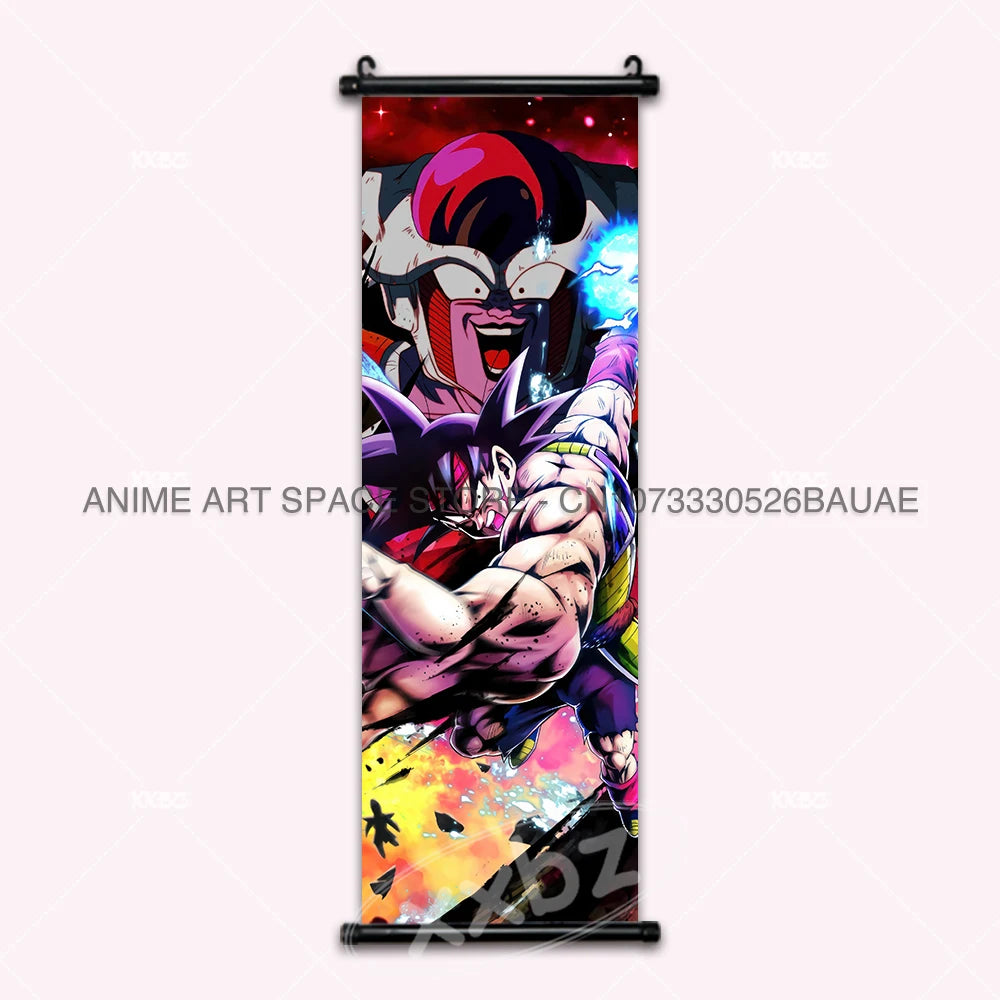 Dragon Ball DAIMA Hanging Painting Raditz Home Decoration Son Goku Wall Art Super Saiyan 4 Gogeta Scroll Picture Dabura Poster