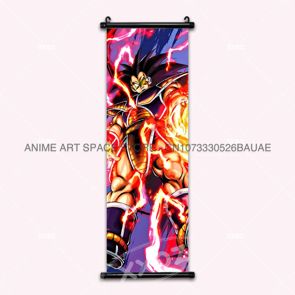 Dragon Ball DAIMA Hanging Painting Raditz Home Decoration Son Goku Wall Art Super Saiyan 4 Gogeta Scroll Picture Dabura Poster