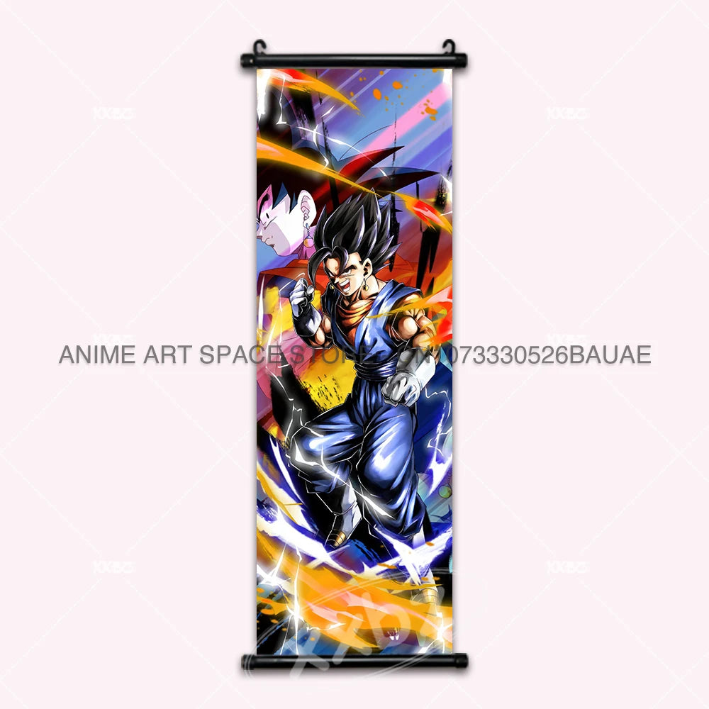 Dragon Ball DAIMA Hanging Painting Raditz Home Decoration Son Goku Wall Art Super Saiyan 4 Gogeta Scroll Picture Dabura Poster