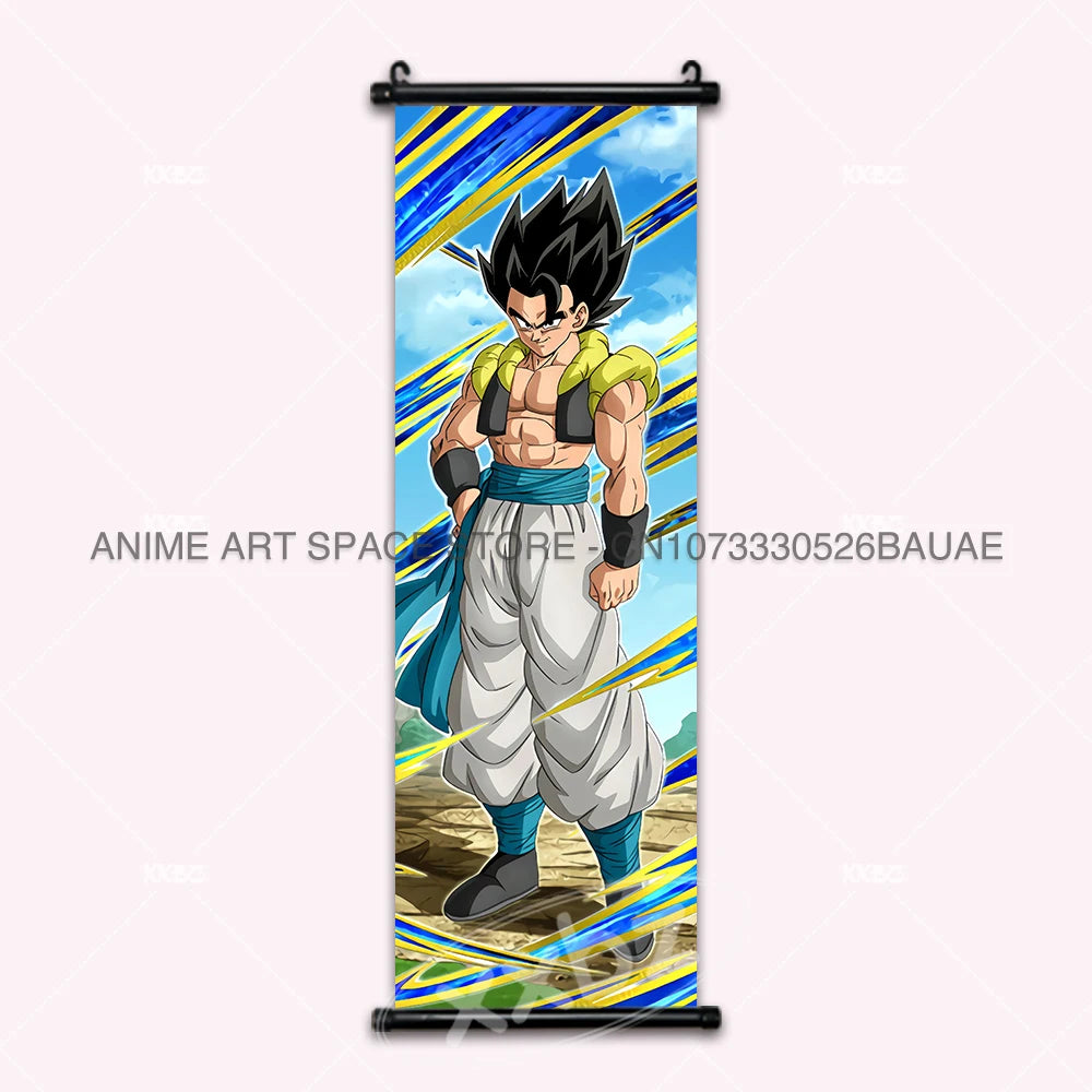 Dragon Ball DAIMA Hanging Painting Raditz Home Decoration Son Goku Wall Art Super Saiyan 4 Gogeta Scroll Picture Dabura Poster