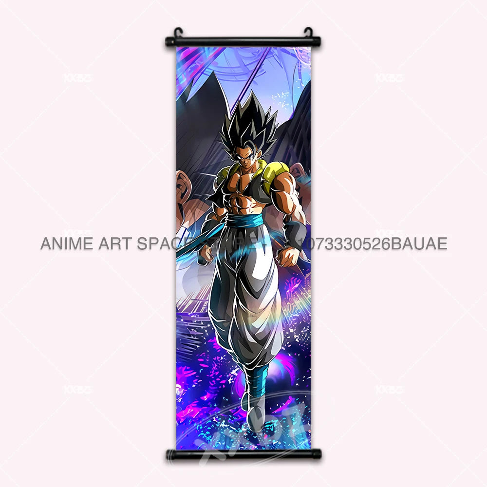 Dragon Ball DAIMA Hanging Painting Raditz Home Decoration Son Goku Wall Art Super Saiyan 4 Gogeta Scroll Picture Dabura Poster