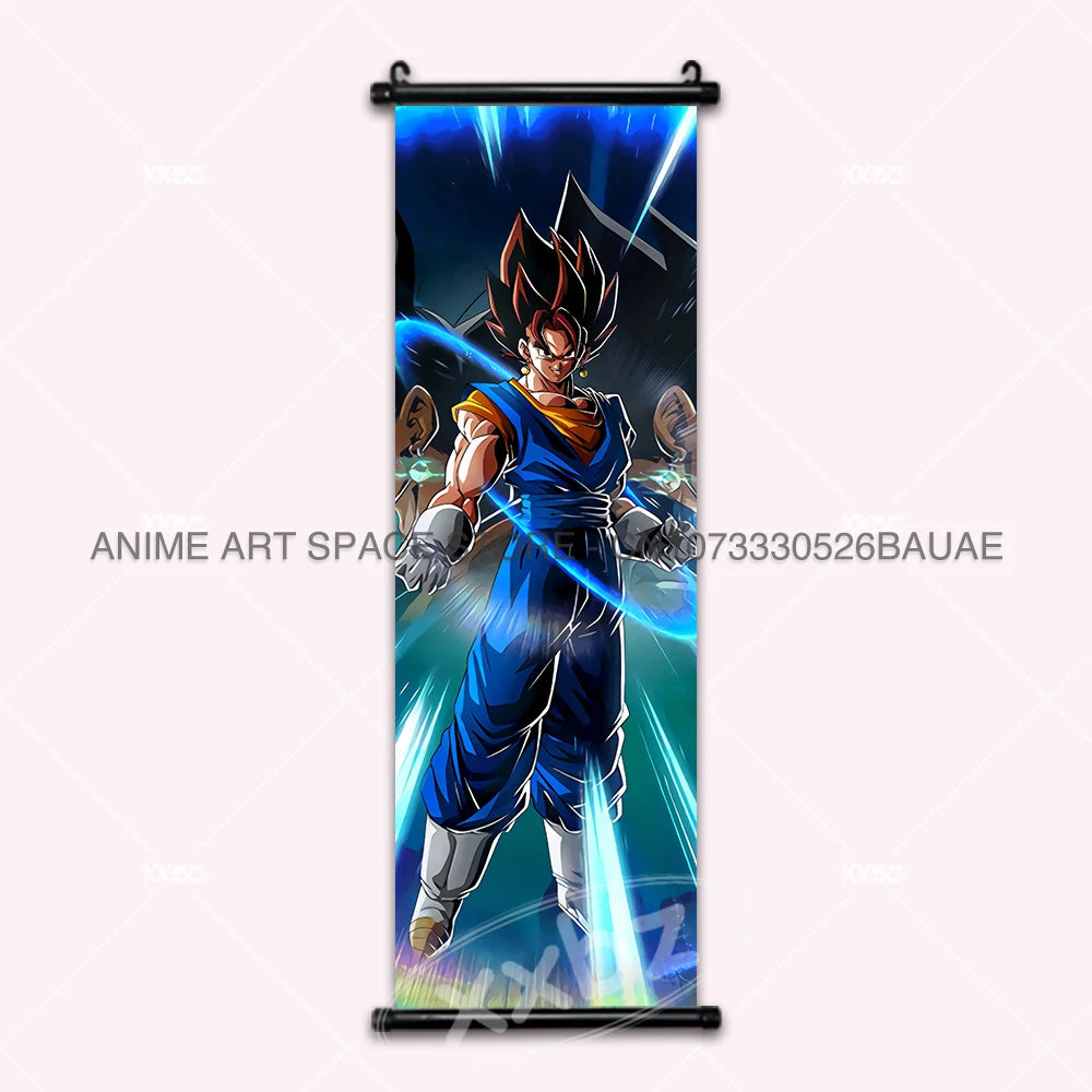 Dragon Ball DAIMA Hanging Painting Raditz Home Decoration Son Goku Wall Art Super Saiyan 4 Gogeta Scroll Picture Dabura Poster