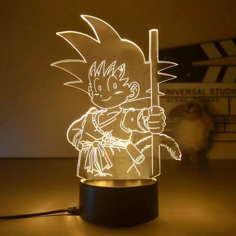 Dragon Ball Nightlight Goku figure LED - 8 / 18CM Warm white