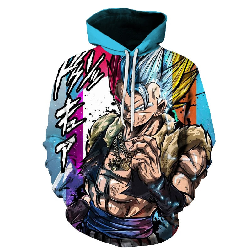 Dragon Ball Super 3D Hoodie Men /Women Spring Autumn Fashion Sweatshirt Unisex Japanese Anime Goku Print Jacket Outerwear