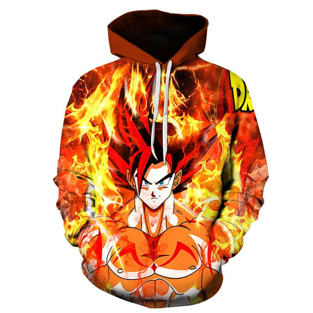 Dragon Ball Super 3D Hoodie Men /Women Spring Autumn Fashion Sweatshirt Unisex Japanese Anime Goku Print Jacket Outerwear