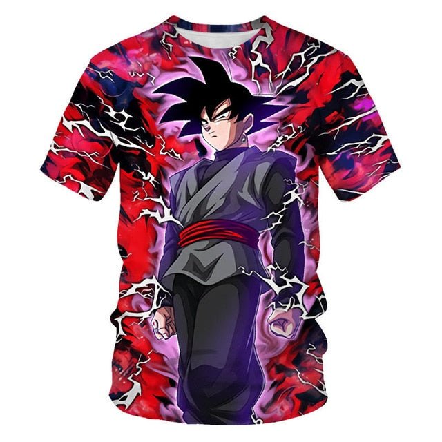 Dragon Ball T Shirt Men Summer Dragon Ball Z super Son Goku Slim Fit Cosplay 3D T-Shirts Vegeta Cool Anime Style Tshirt Homme