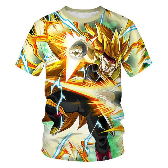 Dragon Ball T Shirt Men Summer Dragon Ball Z super Son Goku Slim Fit Cosplay 3D T-Shirts Vegeta Cool Anime Style Tshirt Homme