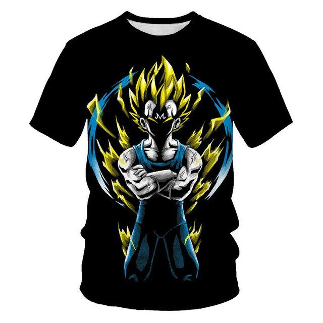 Dragon Ball T Shirt Men Summer Dragon Ball Z super Son Goku Slim Fit Cosplay 3D T-Shirts Vegeta Cool Anime Style Tshirt Homme