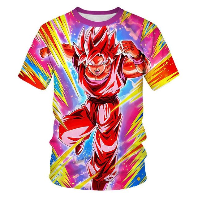 Dragon Ball T Shirt Men Summer Dragon Ball Z super Son Goku Slim Fit Cosplay 3D T-Shirts Vegeta Cool Anime Style Tshirt Homme