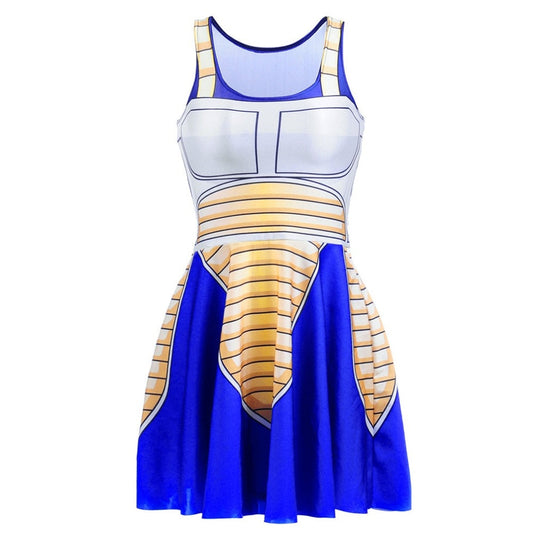 Dragon Ball Vegtea Dress Slim Mini Dresses