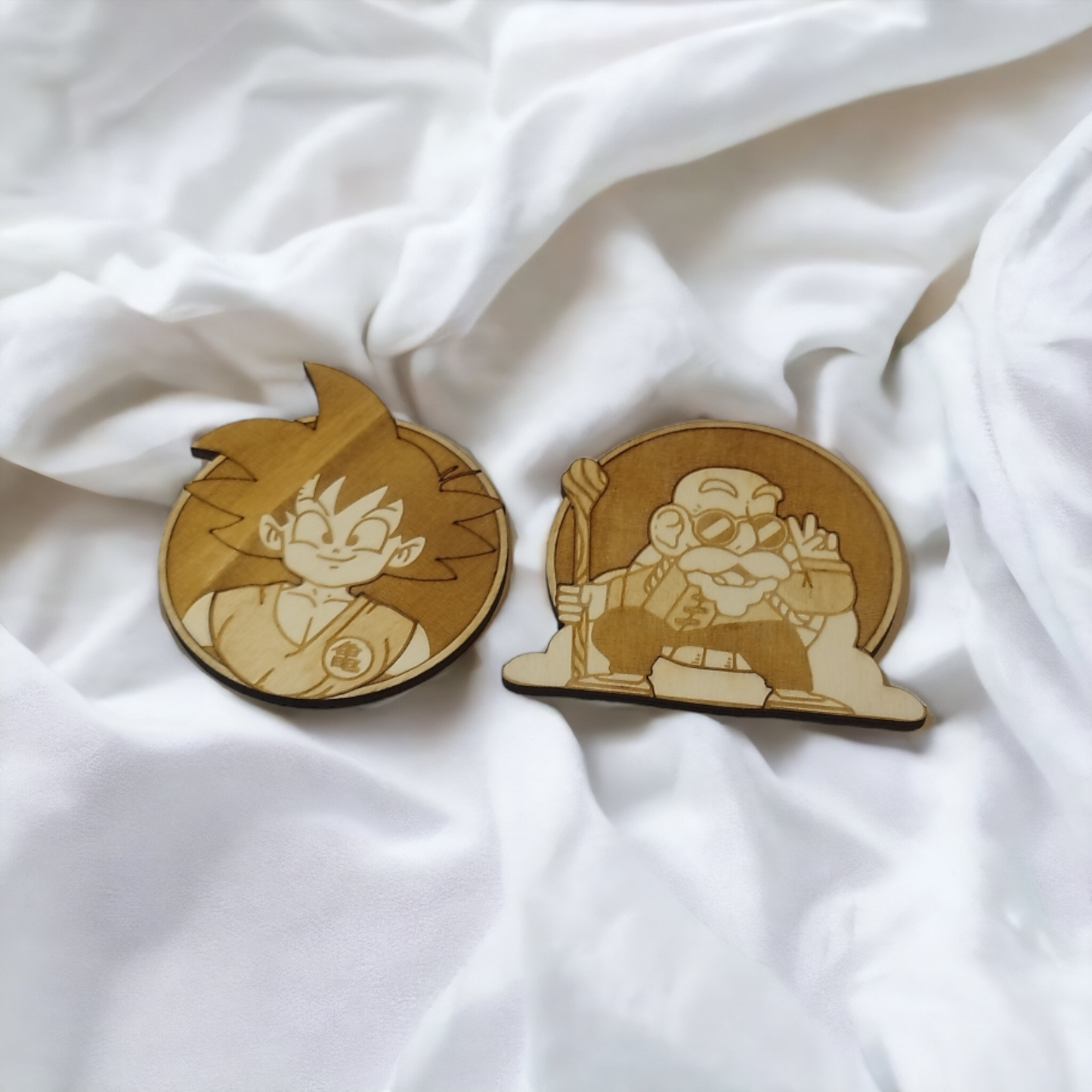 Dragon Ball Wooden Coasters - Handmade Gift - Housewarming - Wood Kitchenware