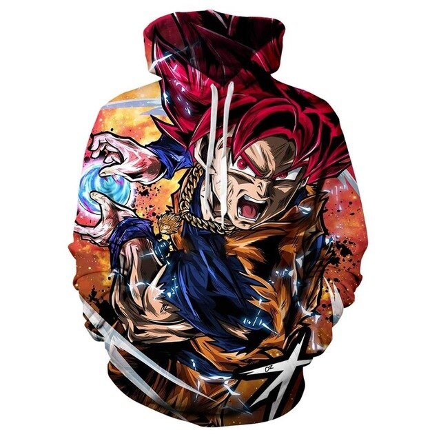 Dragon Ball Z 3D Hoodies Men/Women Pullovers Sweatshirts Strong Goku Print Male Hooded Tracksuits Hoody