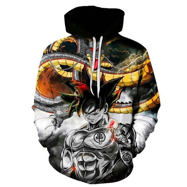 Dragon Ball Z 3D Hoodies Men/Women Pullovers Sweatshirts Strong Goku Print Male Hooded Tracksuits Hoody