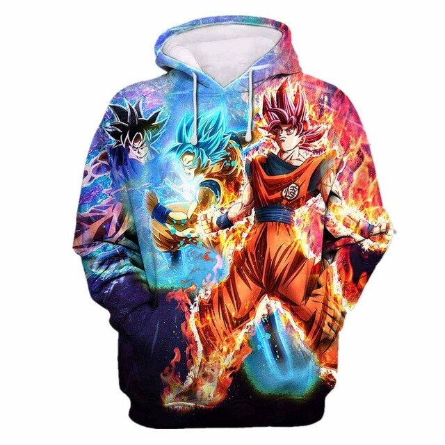 Dragon Ball Z 3D Hoodies Men/Women Pullovers Sweatshirts Strong Goku Print Male Hooded Tracksuits Hoody