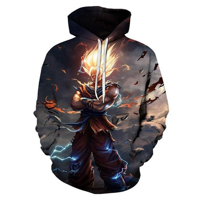 Dragon Ball Z Goku 3D Hoodie Coat Men Women Sweatshirts 3D Hoodies Pullovers Outerwear Hoodie Jacket