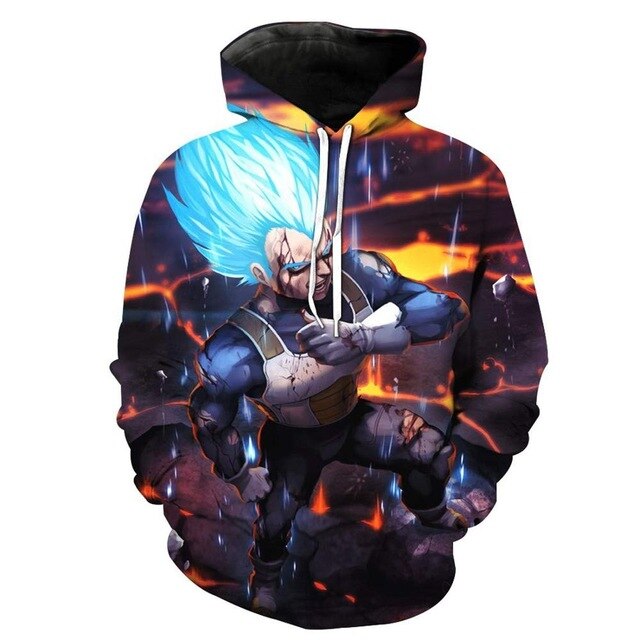 Dragon Ball Z Goku 3D Hoodies Anime Hoodie Unisex 3D Print Fashion Streetwear Hip Hop Punk Hoodies Harajuku Hooded Plus Size