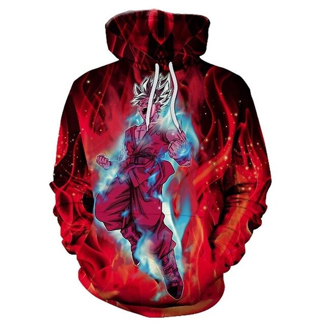 Dragon Ball Z Goku Anime 3D Print Hoodies Sweatshirts Harajuku Cartoon Hooded Women/Men long sleeve hip hop streetwear Clothes