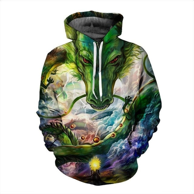 Dragon Ball Z Goku Anime 3D Print Hoodies Sweatshirts Harajuku Cartoon Hooded Women/Men long sleeve hip hop streetwear Clothes