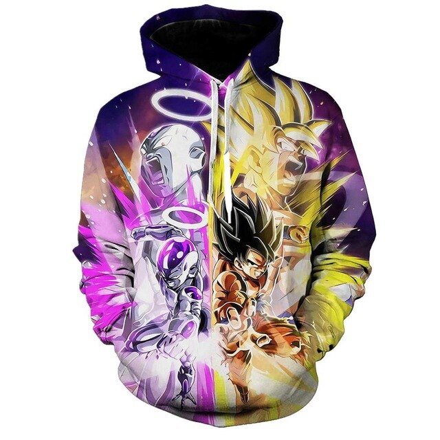 Dragon Ball Z Goku Anime 3D Print Hoodies Sweatshirts Harajuku Cartoon Hooded Women/Men long sleeve hip hop streetwear Clothes