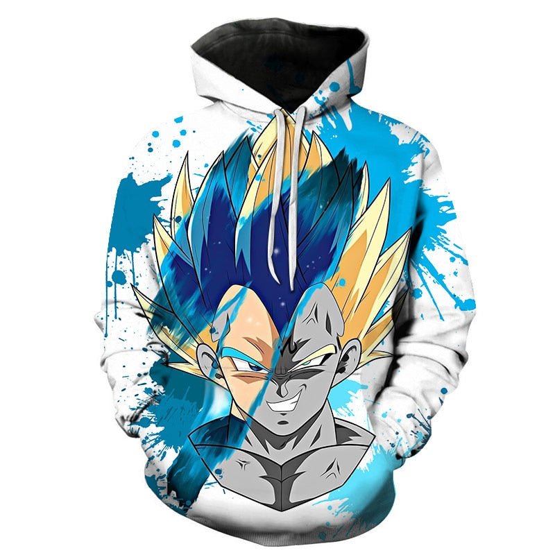 Dragon Ball Z Men's Summer Hoodies 3D Printing Super Saiyan Kid Black Zamasu Vegeta Jiren Dragonball Sweatshirt Hoodie