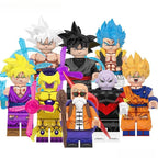 Dragon Ball Z Super set of 8 Lego Minifigures Custom Anime Toys 1