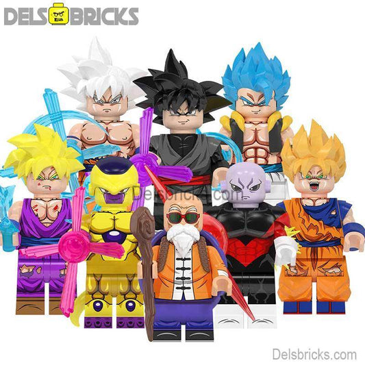 Dragon Ball Z set of 8 Lego Minifigures Custom Anime Toys - 