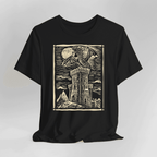 Dragon Shirt - Vintage Medieval Art - Black / S