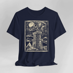 Dragon Shirt - Vintage Medieval Art - Navy / S
