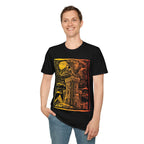 Dragon Vintage Medieval Art Gradient T-Shirt - Navy / S