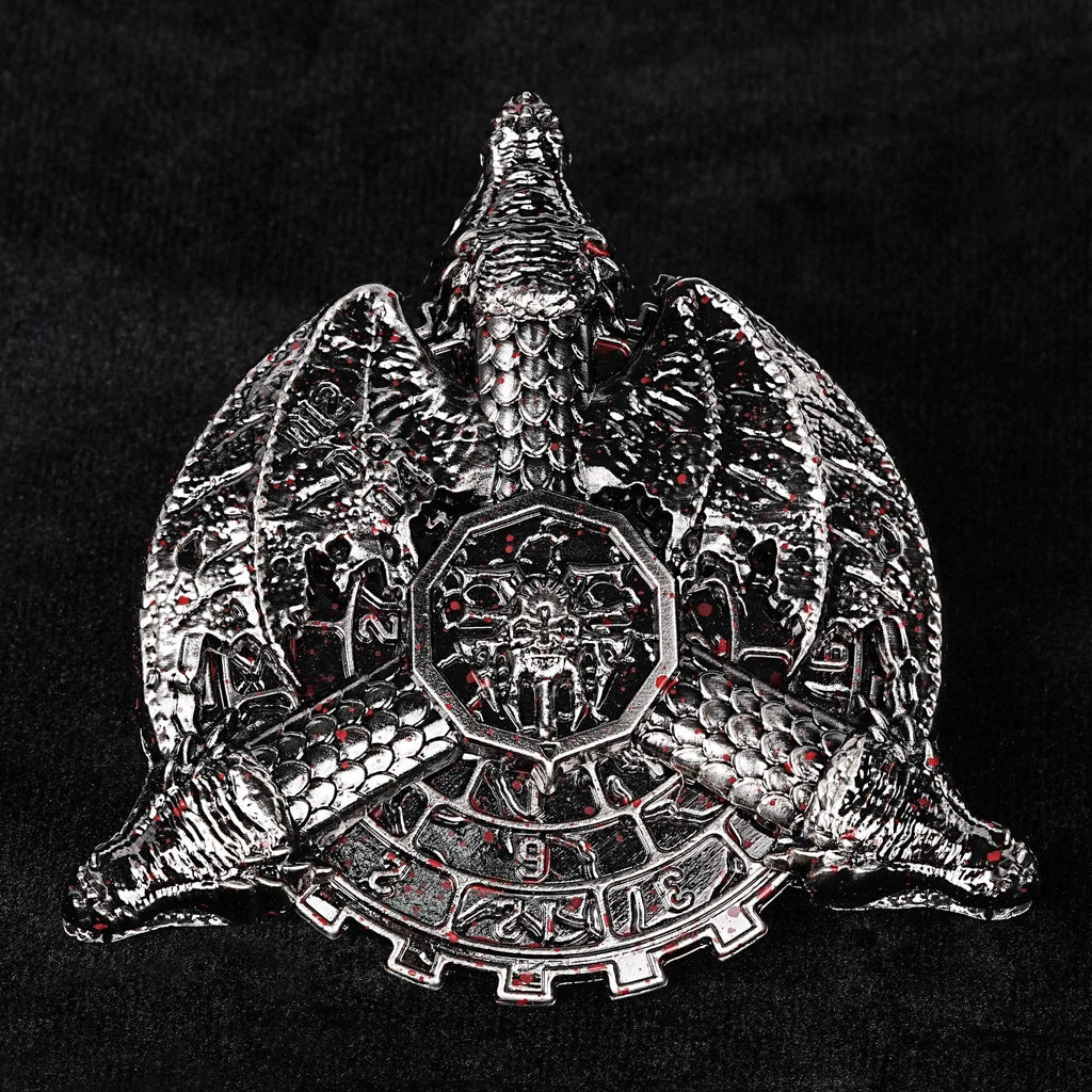 Dragon Wing Blood Badge - Cool Fidget Spinner Metal DND Dice Set