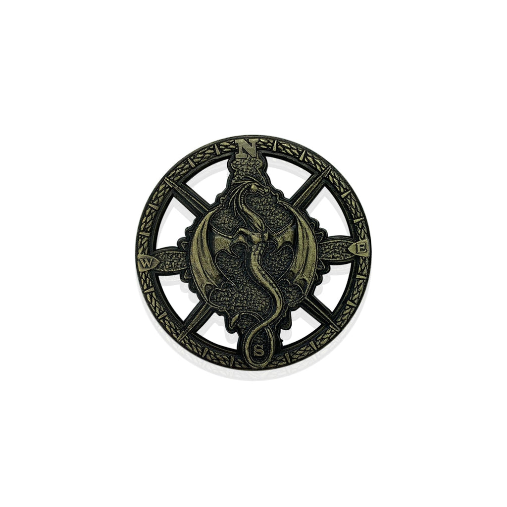 Dragon Compass Rose 50mm Metal