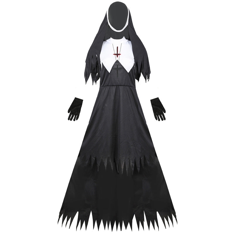 Dreadful Mary Catherine Costume for Adults Scary Exorcist Halloween Outfit